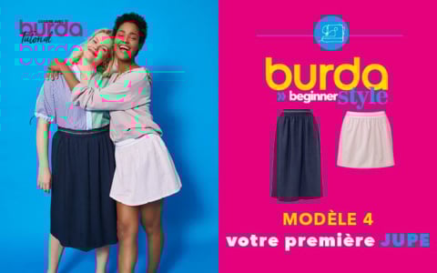 Tutoriel vidéo Burda Style HS Beginner 2022 - La jupe élastiquée #4