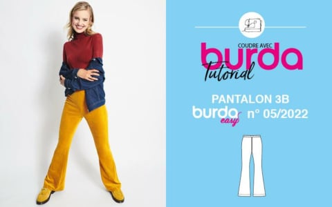 Tuto vidéo : Pantalon 3B - burda easy n°5 septembre/octobre 2022