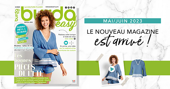 Mai/Juin 2023 : le nouveau numéro de burda easy !