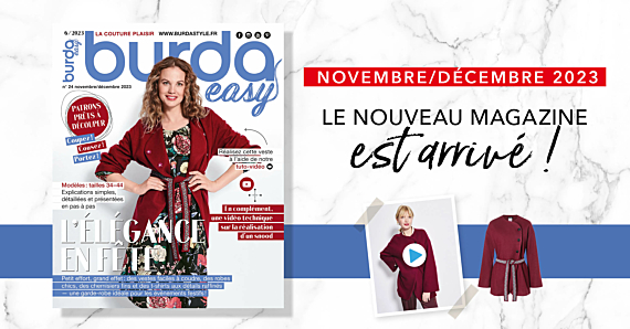 Novembre/Décembre 2023 : le nouveau numéro de burda easy ! 