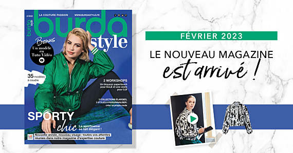 Février 2023 : le nouveau numéro de burda style !