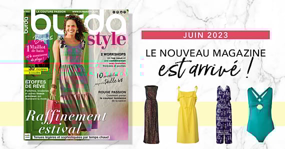 Juin 2023 : le nouveau numéro de burda style !