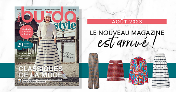 Août 2023 : le nouveau numéro de burda style !