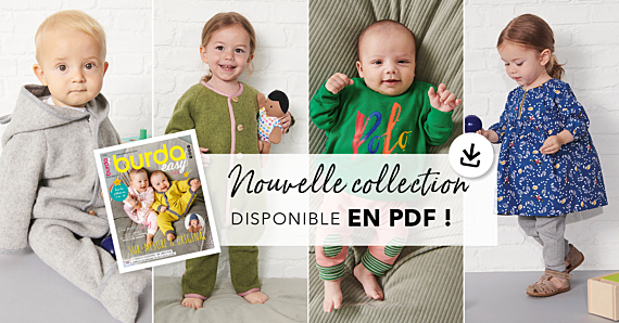 La collection de patrons PDF du burda easy baby 2022 est en ligne !