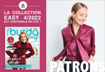 La collection de patrons PDF de burda easy 5/2022 est en ligne !