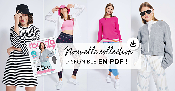 La collection de patrons PDF de burda easy janvier/février 2023 est en ligne !