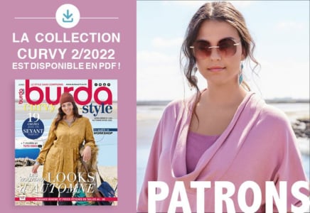 La collection de patrons PDF du burda curvy 2/2022 est en ligne !