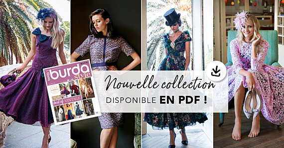 La collection de patrons PDF de burda best of vintage est en ligne !
