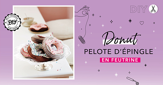 DIY : Coudre une pelote à épingle donut