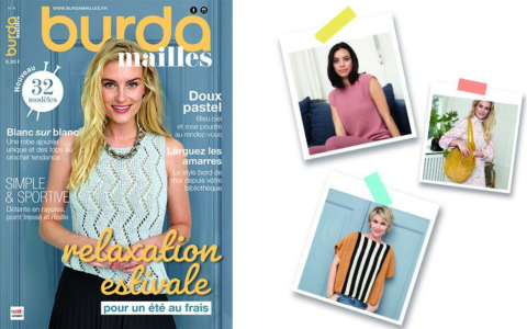 Nouvelle parution : Burda mailles n° 4 - blanc immaculé, tendre pastel & détente