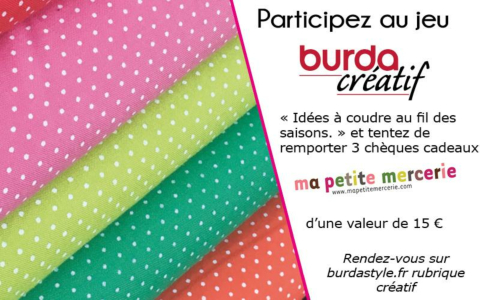 #JEU CONCOURS - BURDA CREATIF « Idées à coudre au fil des saisons. »  