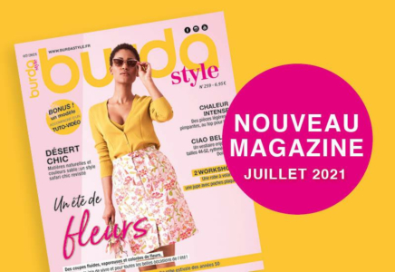 Juillet 2021 : le nouveau numéro de burda style !