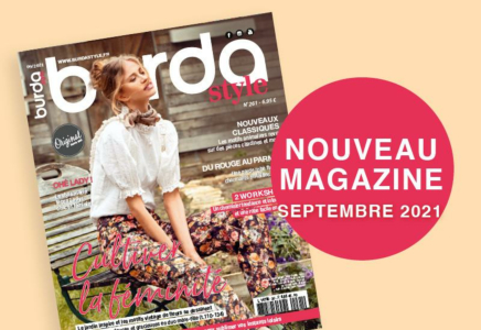 Septembre 2021 : le nouveau numéro de burda style !