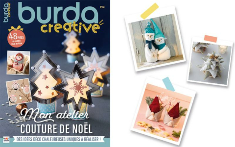 Nouvelle parution : Burda creative n° 68 – Mon atelier couture de noël