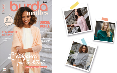 Nouvelle parution : Burda mailles n° 8 – L’élégance par le détail pour la nouvelle année