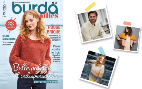 Nouvelle parution : Burda mailles n° 7 – Une belle palette d’indispensables pour l’hiver