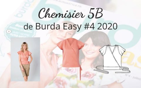 Chemisier 5B - burda easy n°4 juillet/août 2020