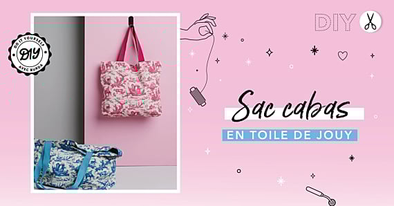 DIY : Coudre un sac cabas en toile de jouy