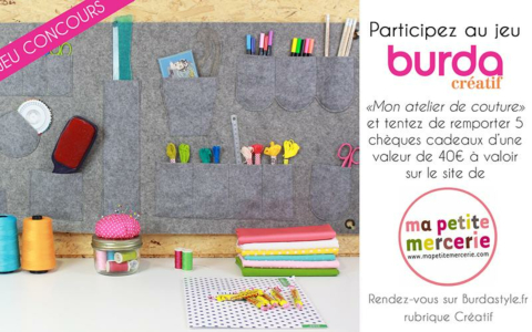 [JEU CONCOURS] Burda Créatif n°50 - "Mon atelier de couture"