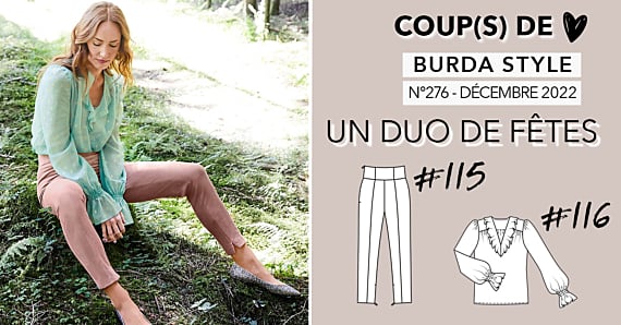 Coup(s) de cœur : un duo de fête dans le Burda Style Décembre 2022
