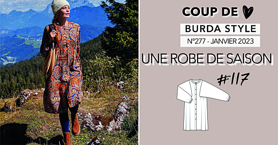 Coup de cœur : une robe de saison dans le Burda Style Janvier 2023