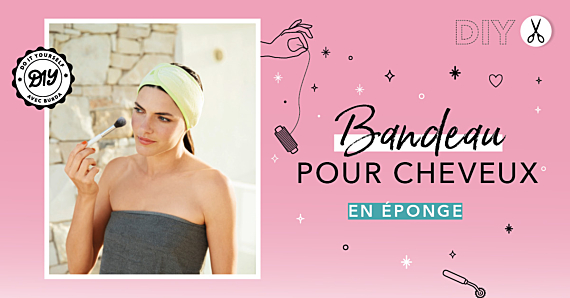 DIY : Bandeau pour les cheveux en éponge