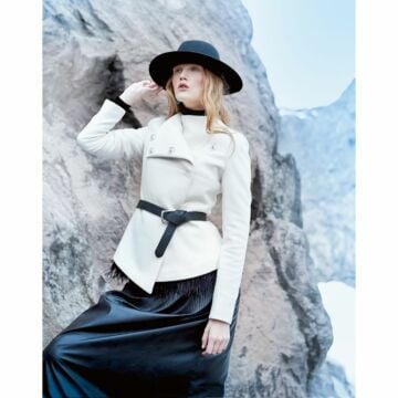 Veste structurée ou Color-block n°104 de Burda Style Janvier 2015