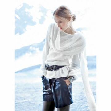 Tunique à large châle n°110 de Burda Style Janvier 2015