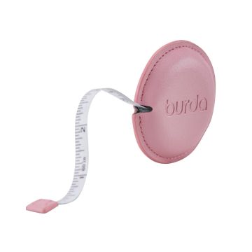 Mètre enrouleur rose