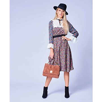 Robe mille-fleurs n°120 de Burda Style Avril 2017