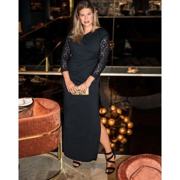 Robe longue n°124 de Burda Style Décembre 2017