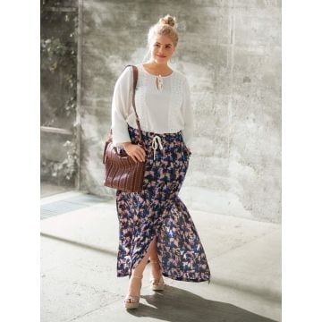 Jupe longue n°124 de Burda Style Mars 2017