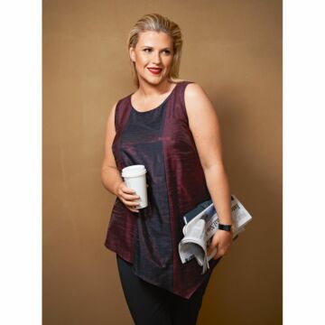 Top à pointe n°127 de Burda Style Janvier 2015