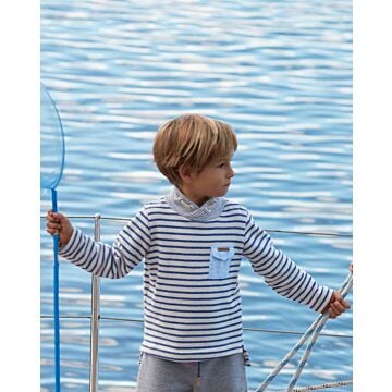 Marinière pour garçon n°132 de Burda Style Avril 2017