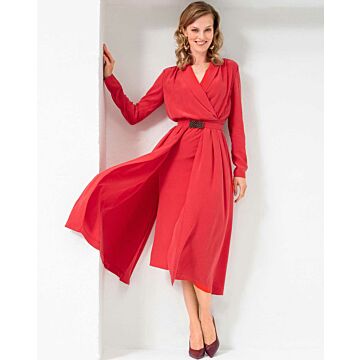 Robe avec surjupe en Soie n°121 | Burda Style 10/20