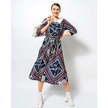 Robe en Polyester , Crêpe n°120 | Burda Style 09/21