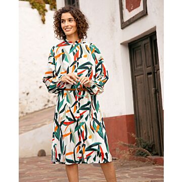 Robe chemisier en Crêpe n°117 | Burda Style 04/22