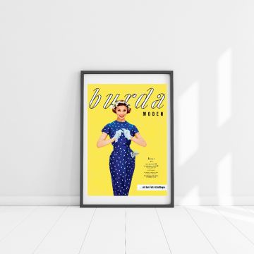 Poster A2 - couverture jaune année 50/60