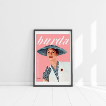 Poster A2 - couverture rose année 1955