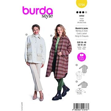 Veste/manteau n°5794 Automne/Hiver 2024 | Patron Pochette