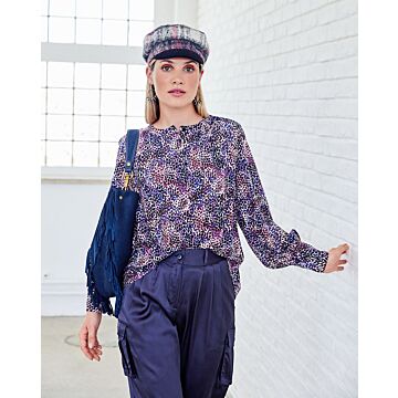 Chemisier en viscose imprimée n°107 | Burda Style 11/22
