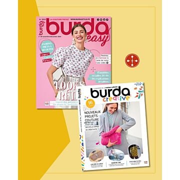 Abonnement couplé 1 an - Burda Easy 6 n° + Burda Creative 6 n°