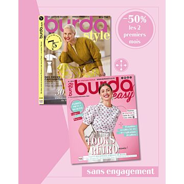 Abonnement sans engagement - Burda Style + Burda Easy