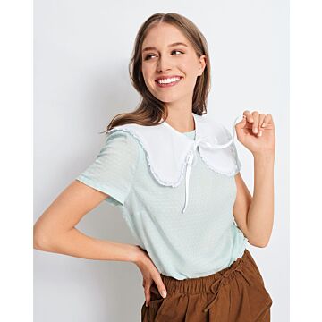 Maxi col Claudine en Popeline n° 6 | Burda Easy n°6/2021