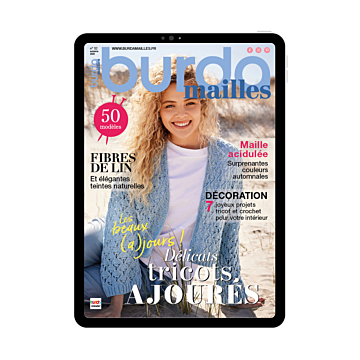 Burda Mailles n°32 | "Délicats tricots ajourés" | e-magazine