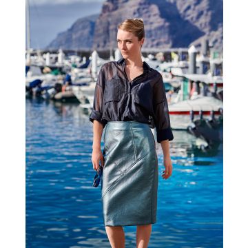 Jupe en cuir synthétique n°105 | Burda Style 06/23