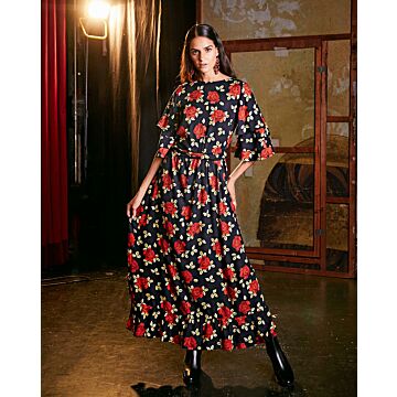 Maxi robe en crêpe n°113 | Burda Style 12/23