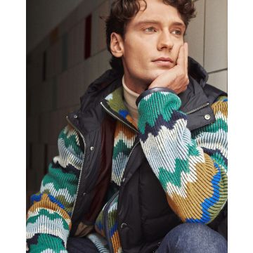 Veste en tricot pour homme en tricot n°129 | Burda Style 12/23