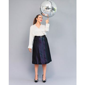 Jupe portefeuille en taffetas n°115 | Burda Style 01/24