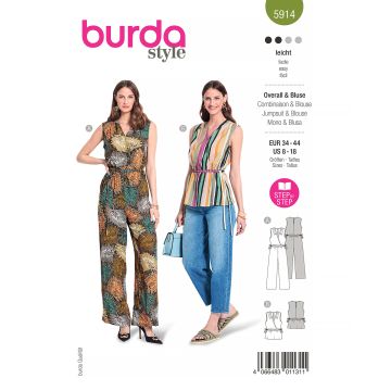 Combinaison & blouse n°5914 Printemps/Été 2023
